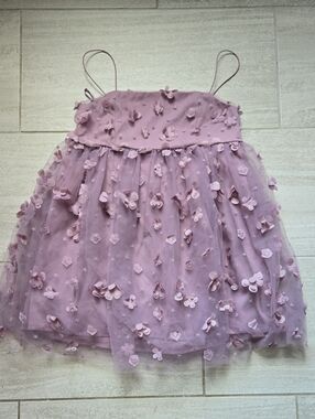 Trixxi Mauve Lilac Top with Black Brand Label